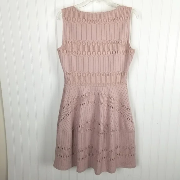 BCBGMaxAzria Amberly Dress A Line Mini Office Siren Stretch Pink Size Small - Picture 3 of 11